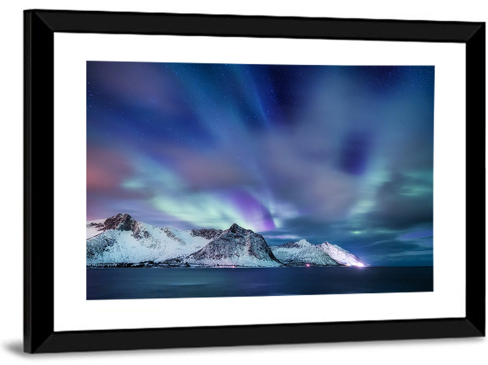 Northern Lights Over Norway Wall Art