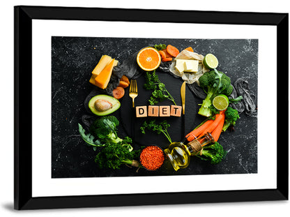Balanced Diet Concept Wall Art