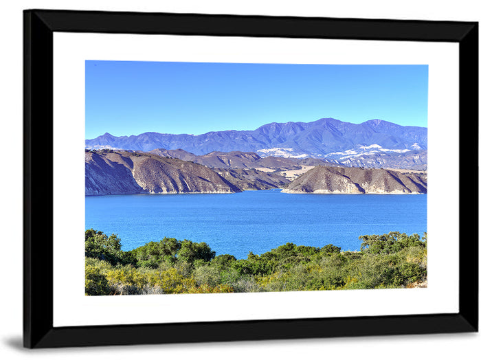 Lake Cachuma Vista Wall Art as a framed print