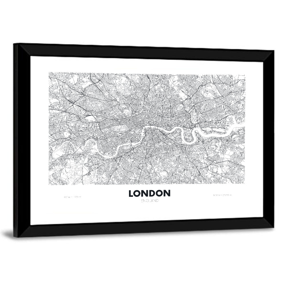 London River Map Wall Art