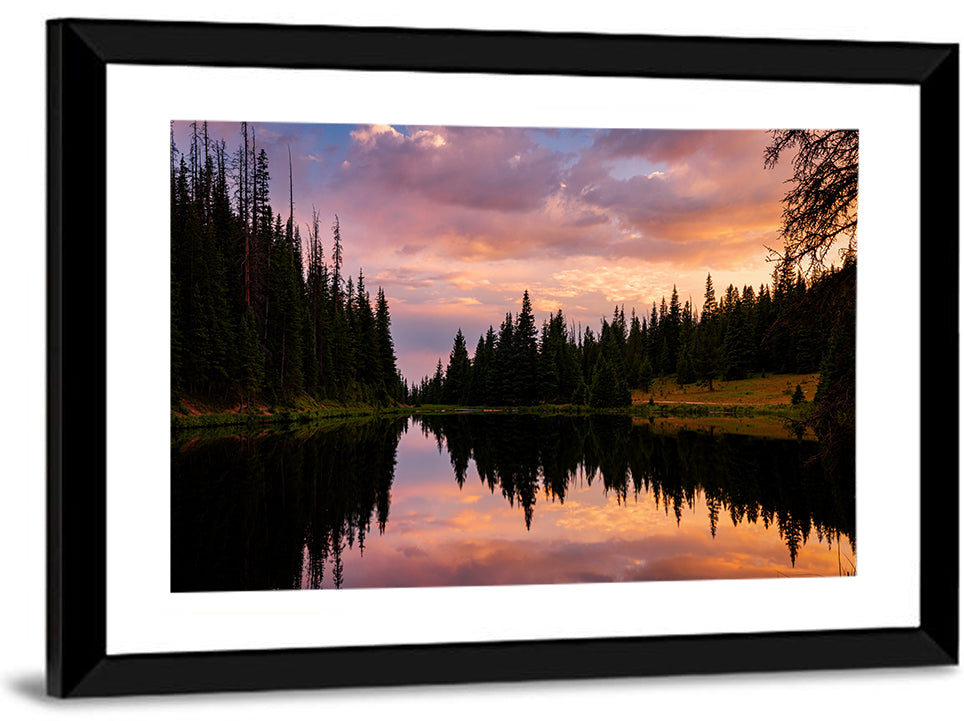 Lake Irene Sunset Reflection Wall Art