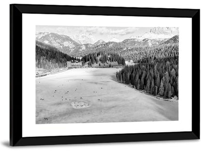 Dolomites at Lago Di Misurina Wall Art