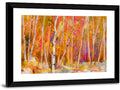 Autumn Birch Grove Painting Wall Art