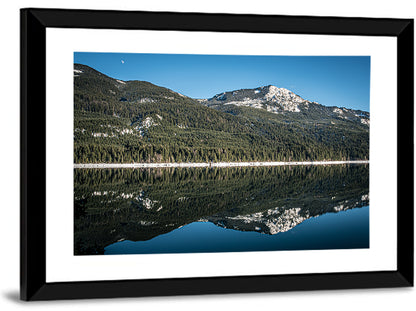 Kachess Lake Moon Reflection Wall Art