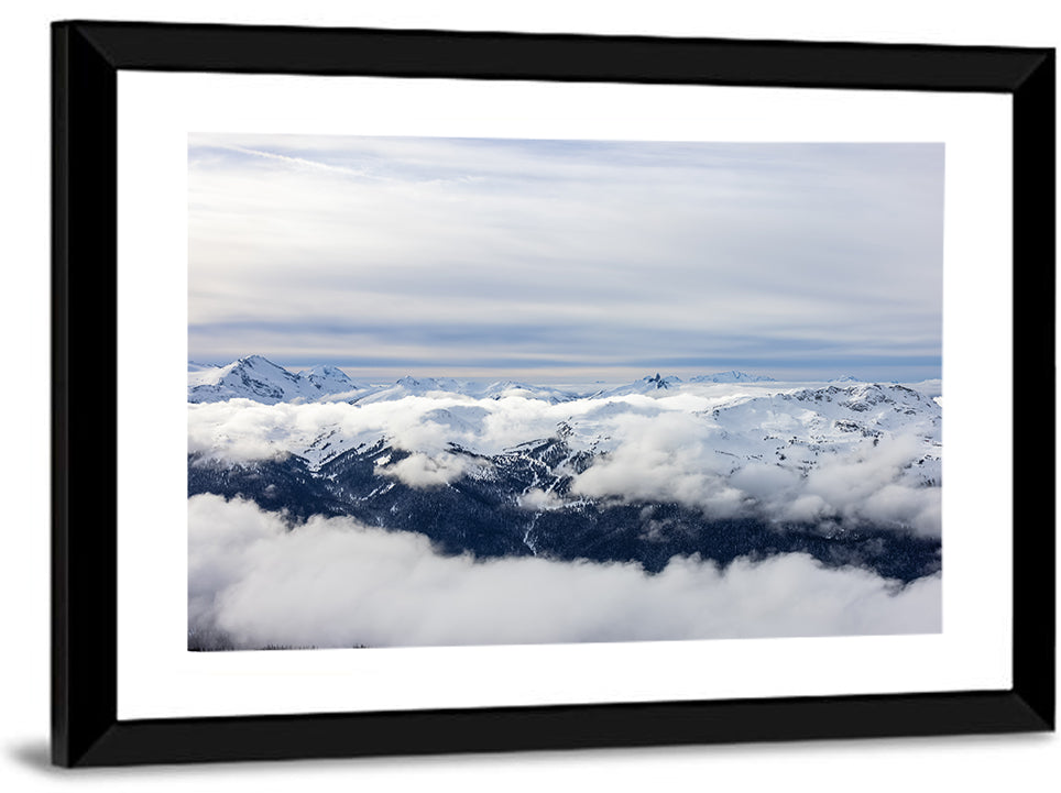 Snow-capped Whistler Peaks Wall Art