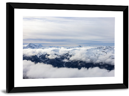 Snow-capped Whistler Peaks Wall Art