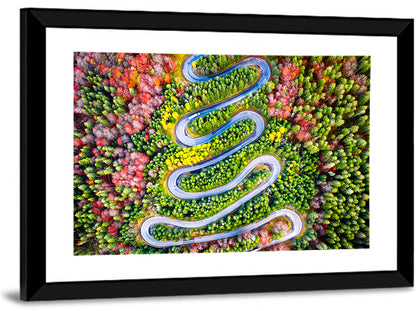 Cheia Autumn Winding Road Wall Art