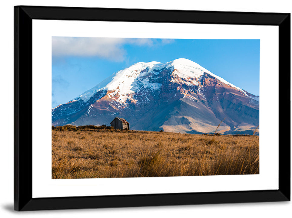 Chimborazo Rustic Mountain Landscape Wall Art