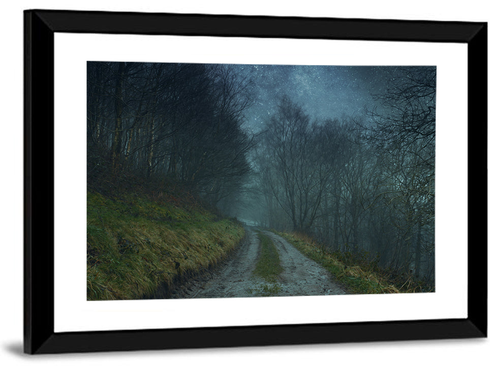 Misty Forest Pathway Wall Art
