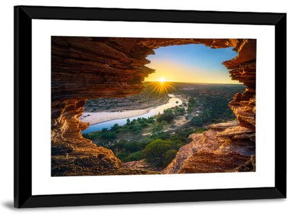Nature's Window Sunrise, Kalbarri Wall Art