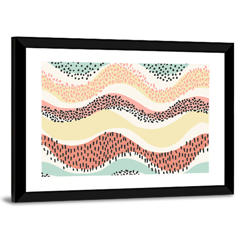 Pond Waves Abstract Wall Art