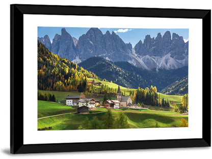 Santa Maddalena Autumn Village Wall Art