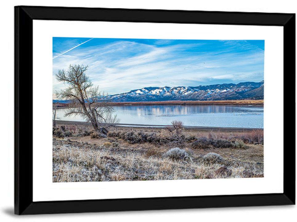 Winter Washoe Lake Morning Wall Art