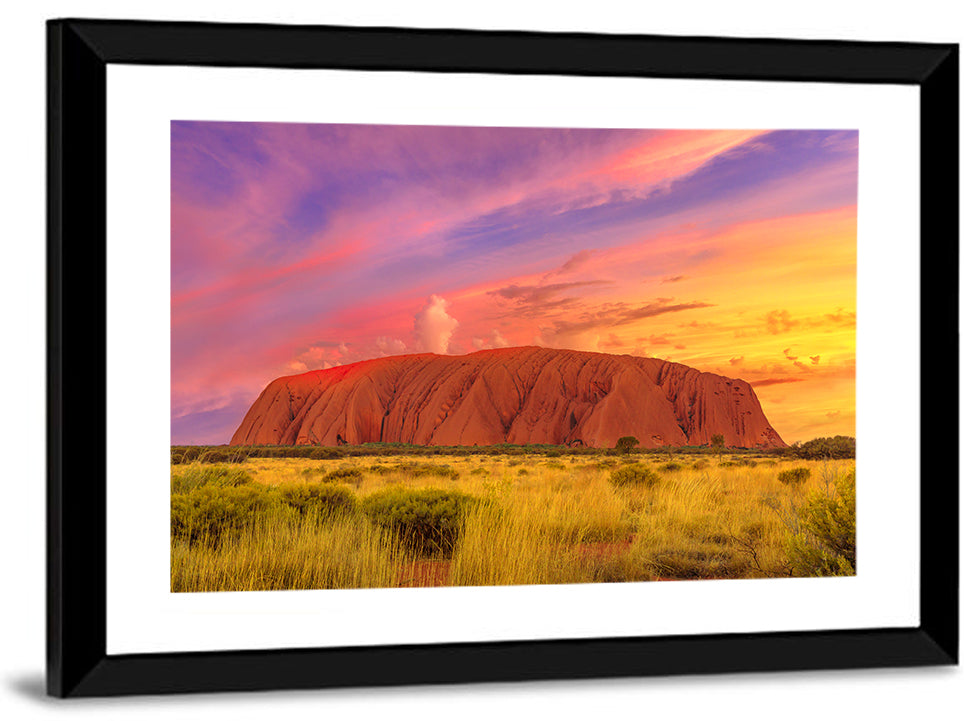 Uluru Golden Hour Sunset Wall Art