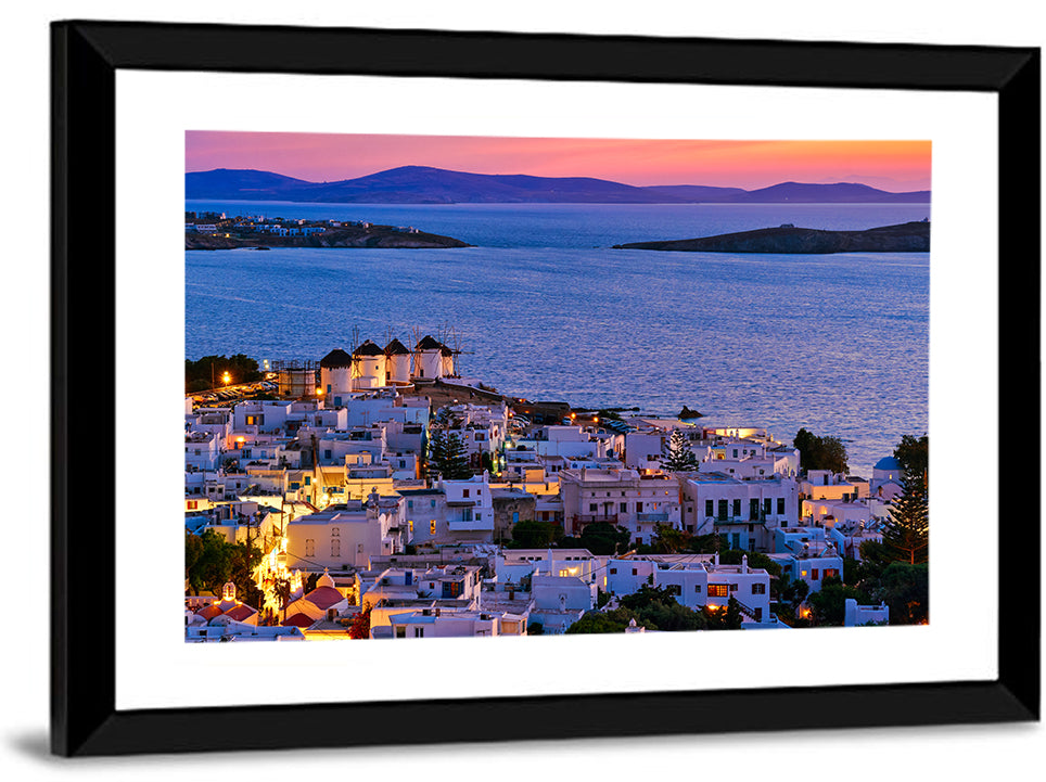 Kato Mili Windmills at Twilight Wall Art