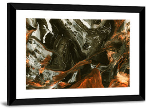 Volcanic Splash Abstract Wall Art