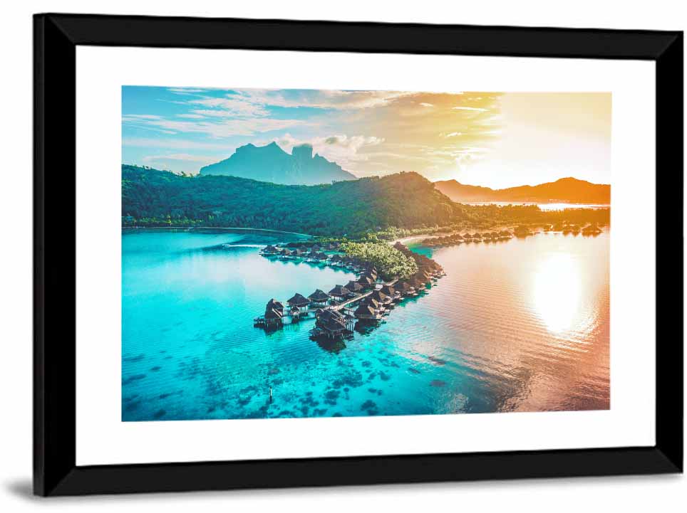 Bora Bora Overwater Bungalows Wall Art