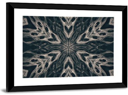 Black Gothic Demon Mandala Wall Art