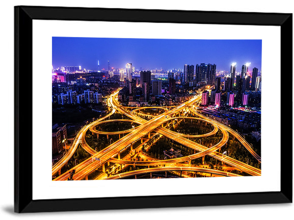 Hanyang District Interchange Nightscape Wall Art