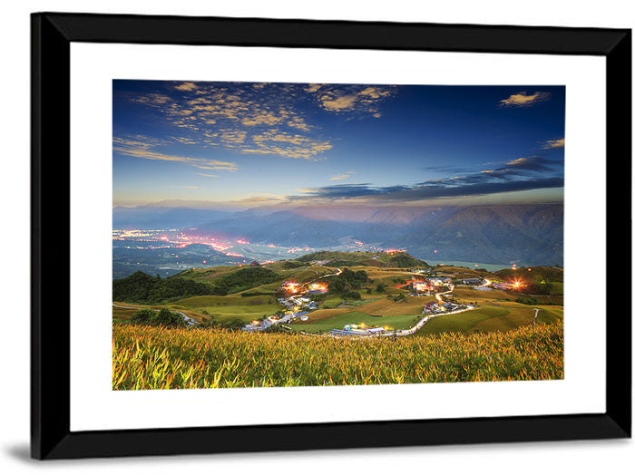 Sixty Stone Mountain Nightscape Wall Art as a framed print