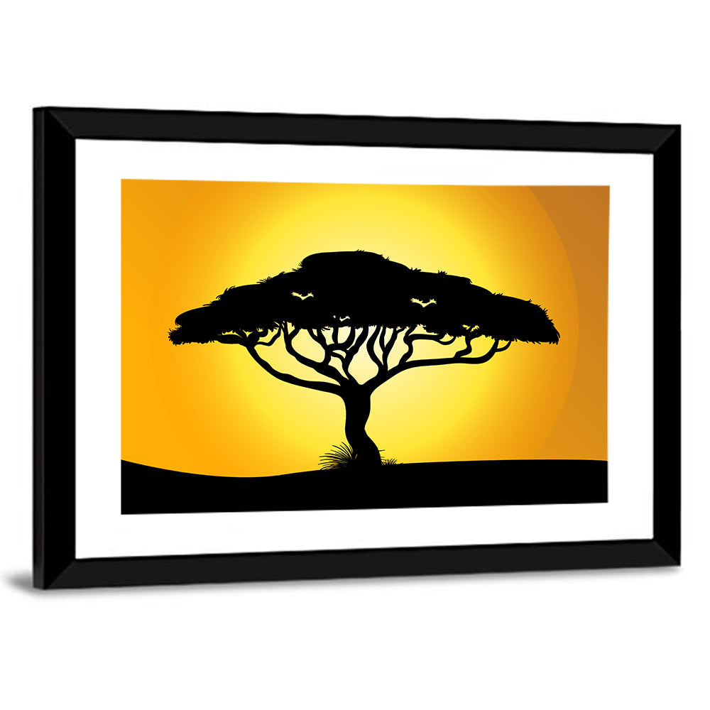 Acacia at Sunset Wall Art