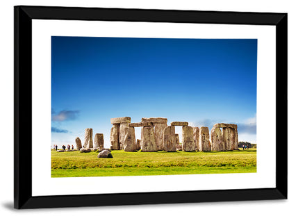 Stonehenge Under Blue Sky Wall Art