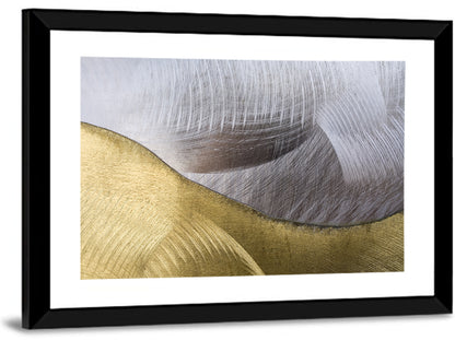 Thin Line Metallic Abstract Wall Art