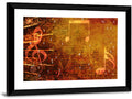 Grunge Sheet Music Collage Wall Art