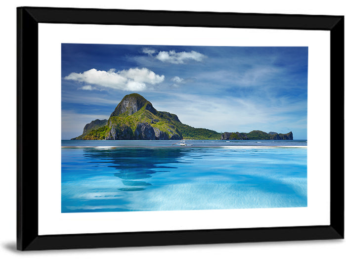 Cadlao Island Wall Art as a framed print