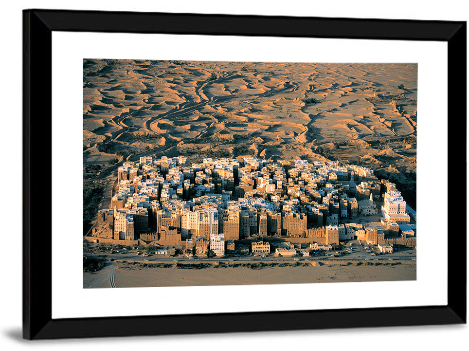 Shibam Mudbrick Cityscape Wall Art