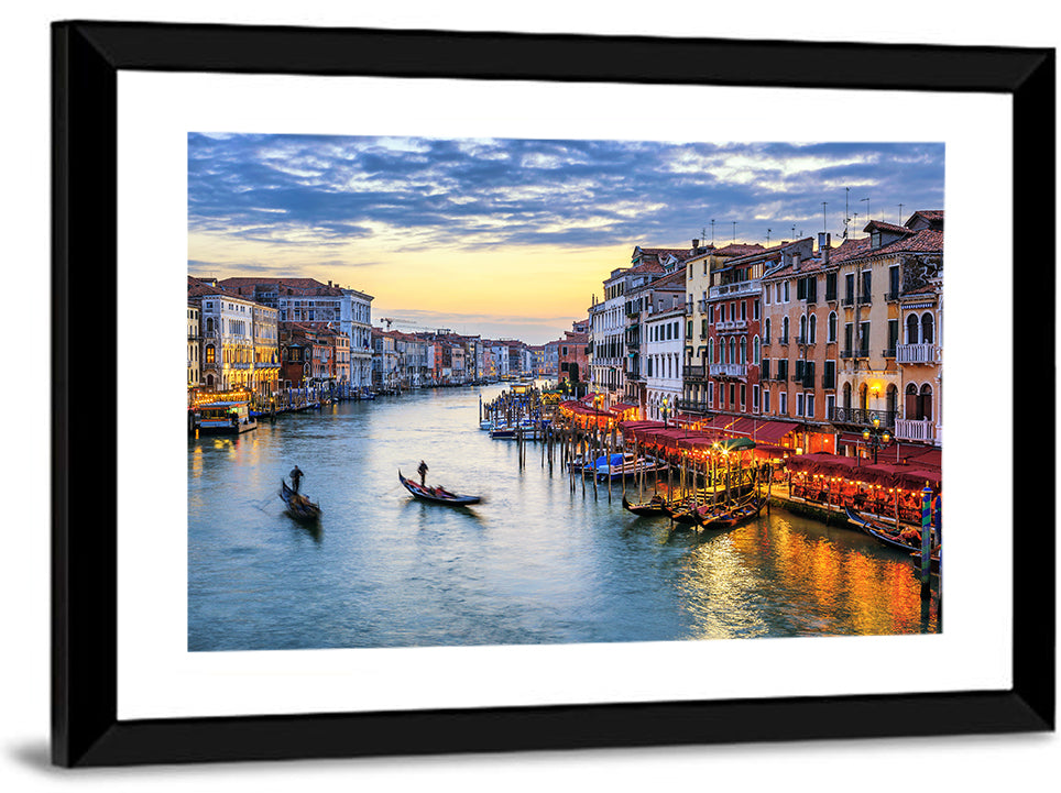 Venice Grand Canal at Twilight Wall Art