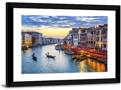 Venice Grand Canal at Twilight Wall Art