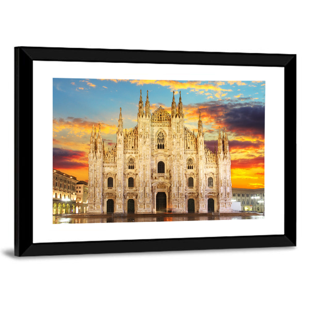 Milan Duomo at Sunset Wall Art