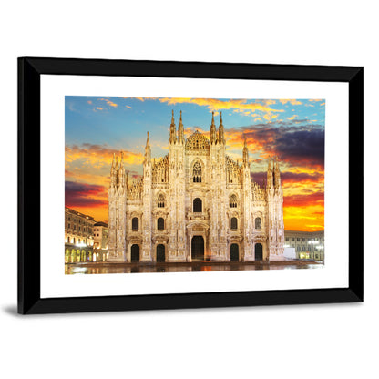 Milan Duomo at Sunset Wall Art