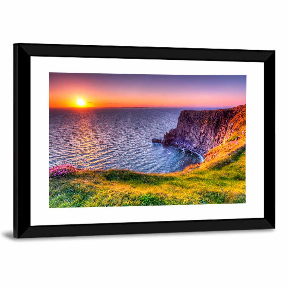 Cliffs of Moher at Sunset Wall Art