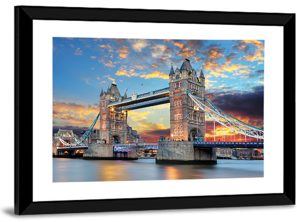 Tower Bridge at Sunset Wall Art