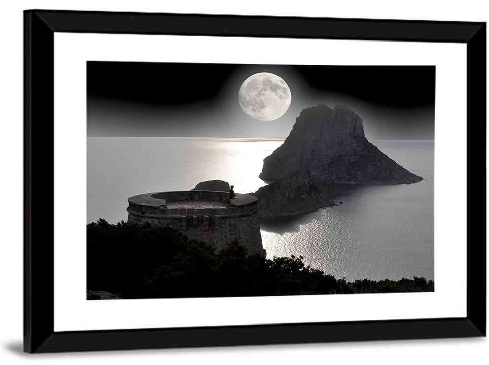 Pirates Tower Moonlit Watchtower, Ibiza Wall Art