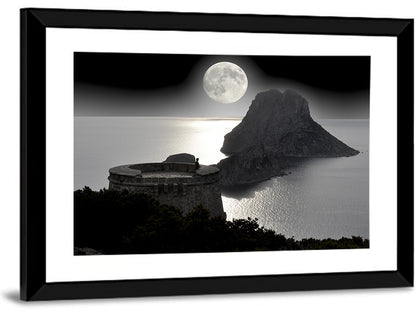 Pirates Tower Moonlit Watchtower, Ibiza Wall Art