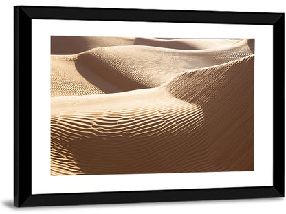 Sahara Sand Dunes Close-up Wall Art