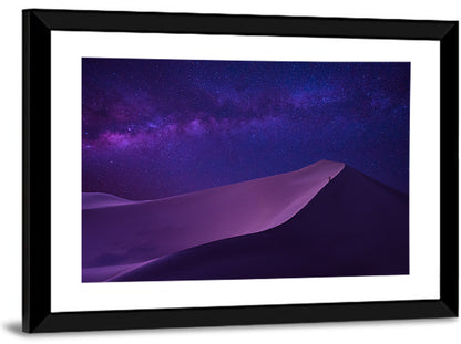 Lone Hiker Under the Milky Way Wall Art