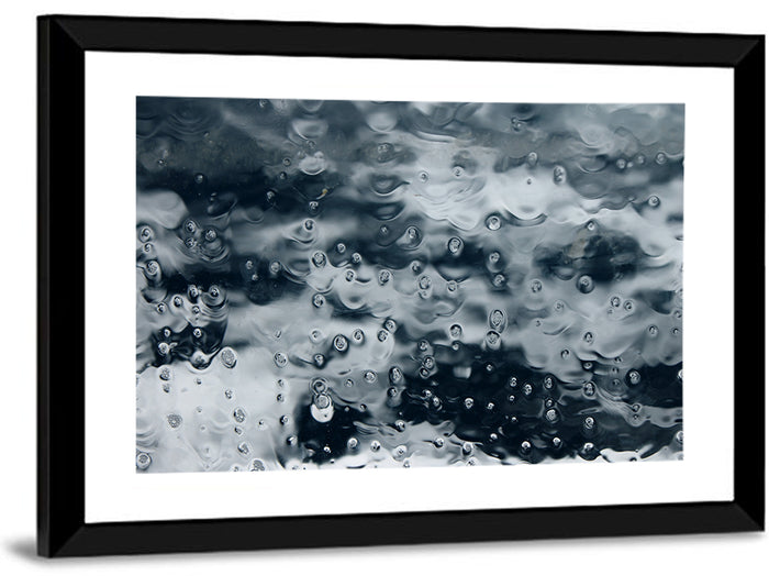 Sea of Teardrops in Ice Wall Art as a framed print