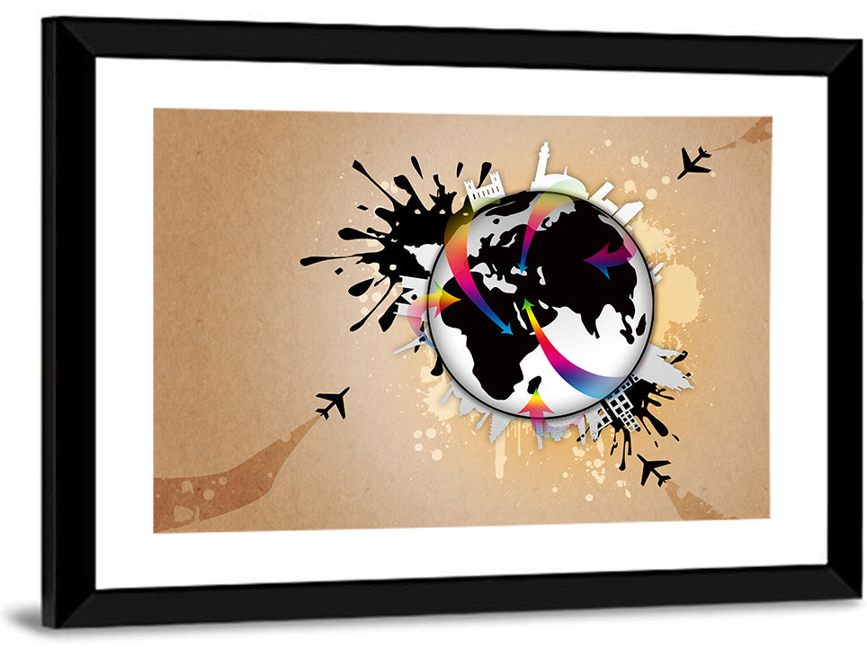 Global Travel Concept Wall Art