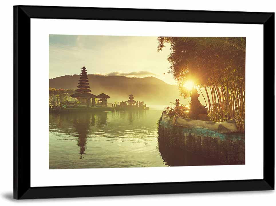 Pura Ulun Danu Bratan Sunrise Wall Art