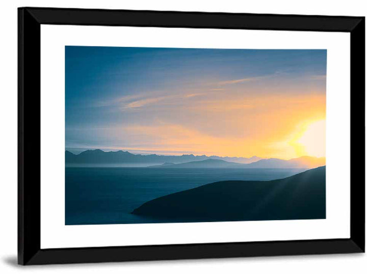 Lake Titicaca Golden Sunrise Wall Art