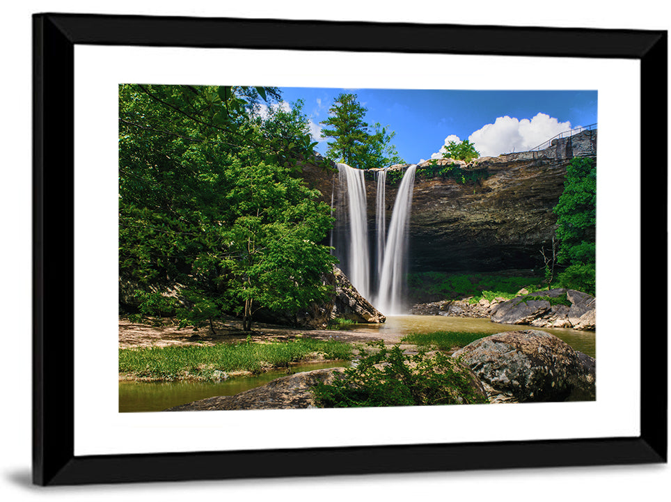 Noccalula Falls Waterfall in Daylight Wall Art
