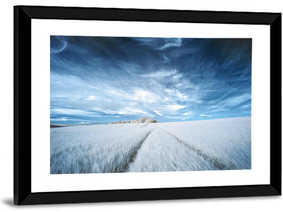 Surreal Infrared Grain Field Wall Art