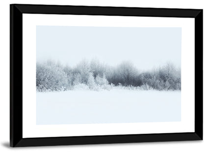 Frosted Winter Forest Wall Art