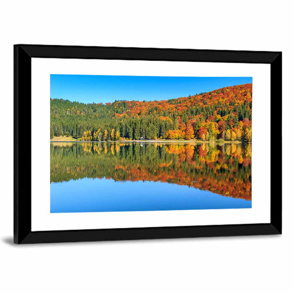 St Ana Lake Autumn Reflection Wall Art