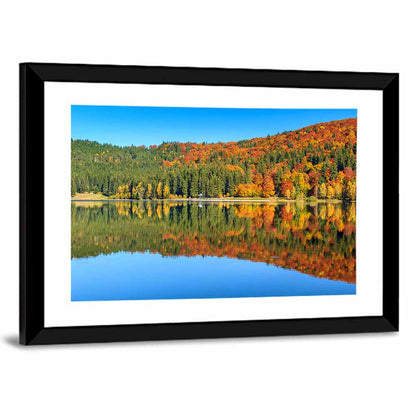 St Ana Lake Autumn Reflection Wall Art