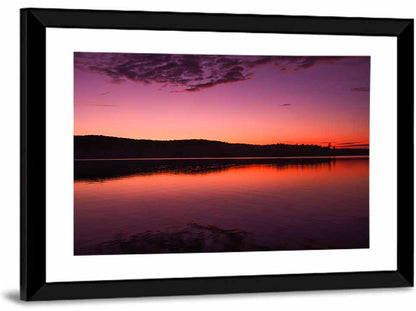 Sunset Over Algonquin Lake Wall Art